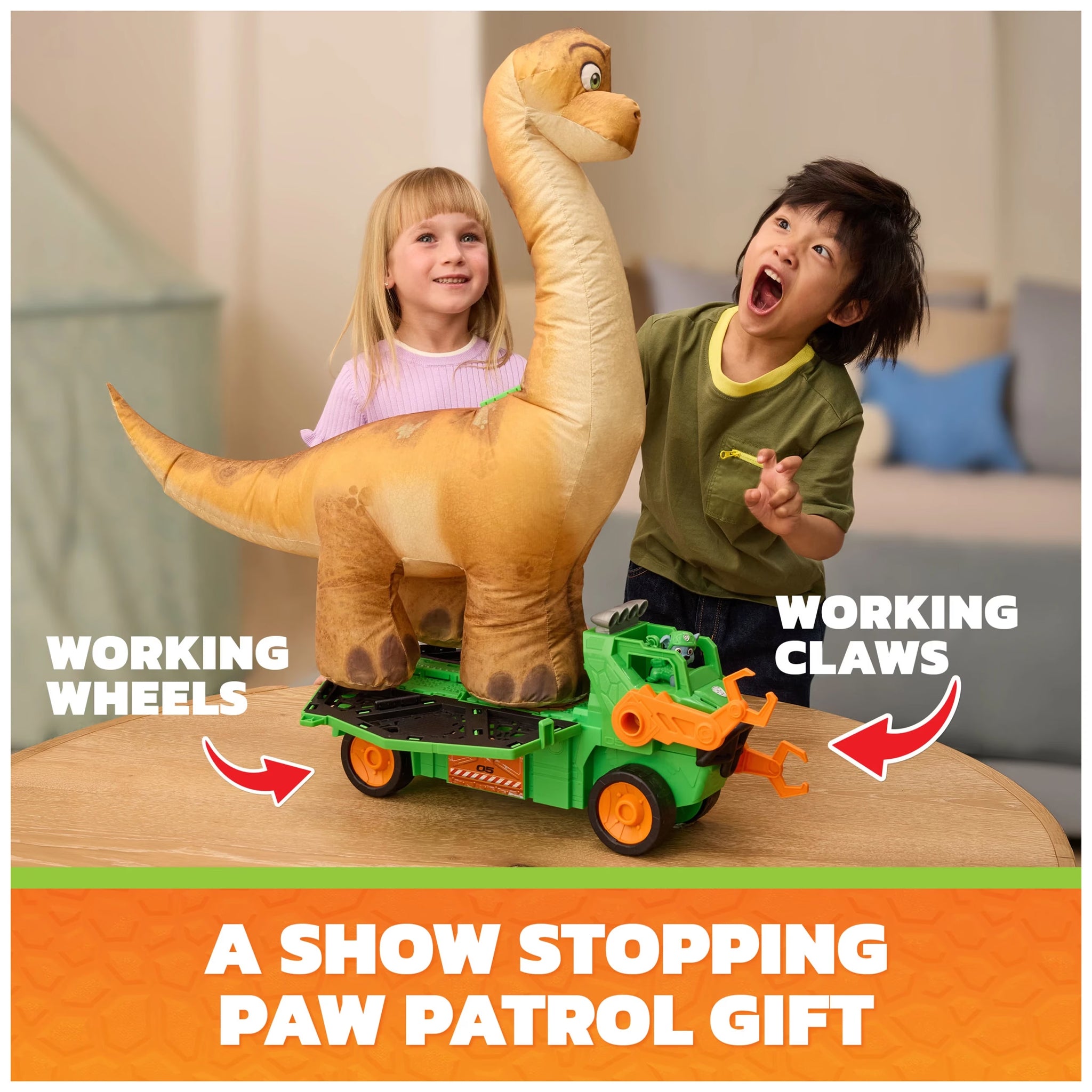 PAW Patrol The Dino Movie - Megasaurus Dino Vehicle