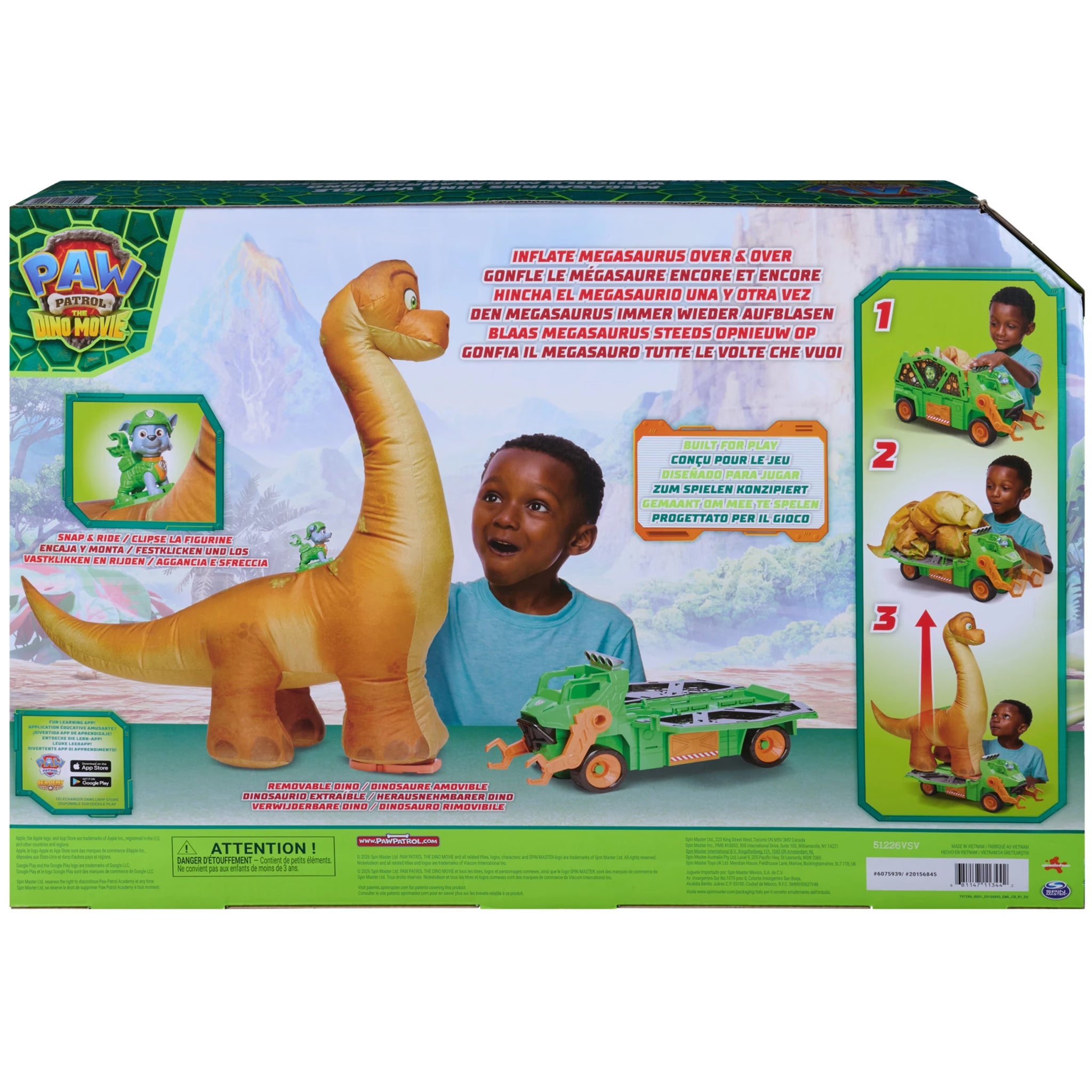 PAW Patrol The Dino Movie - Megasaurus Dino Vehicle