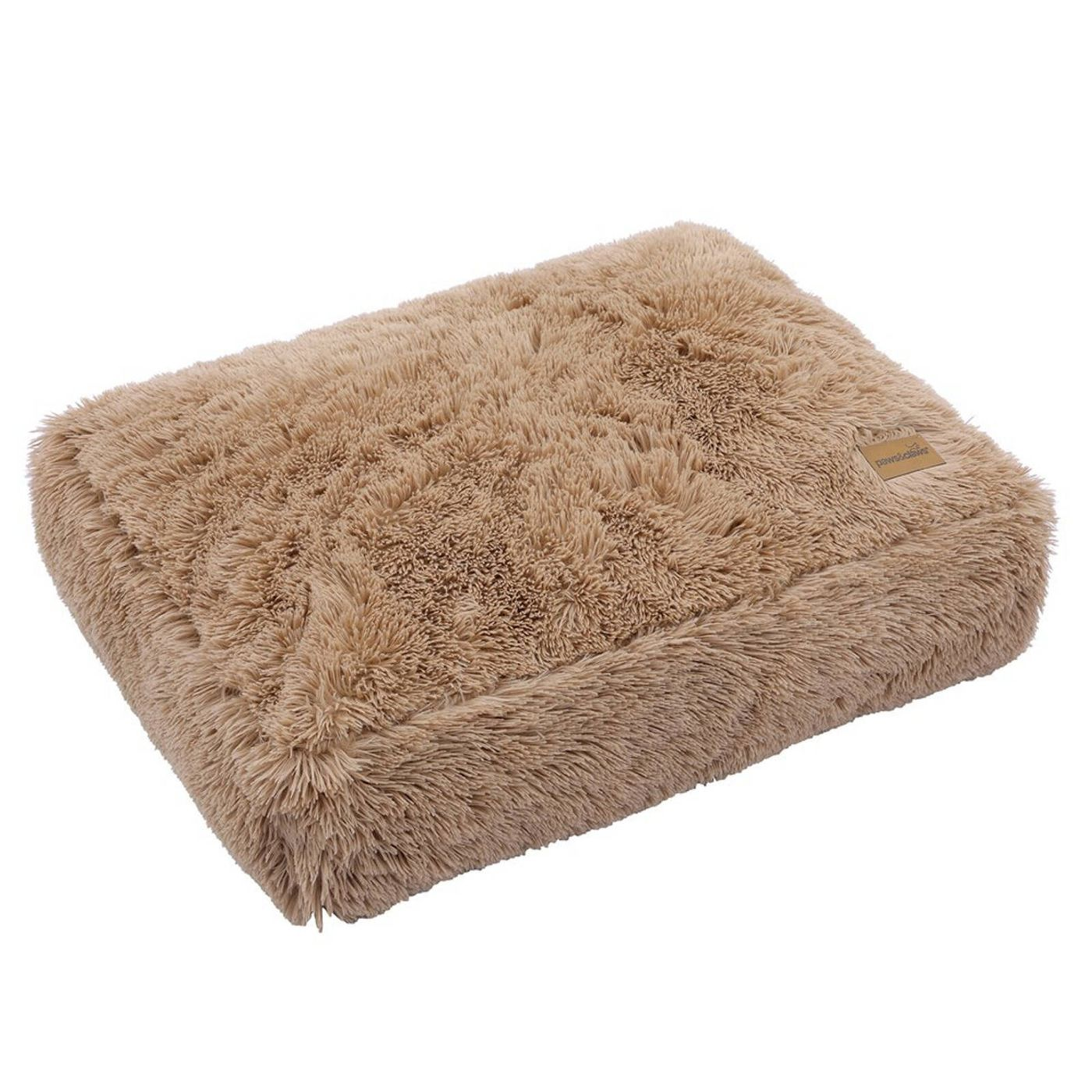 Calming Plush Mattress large 80x60x20cm Camel