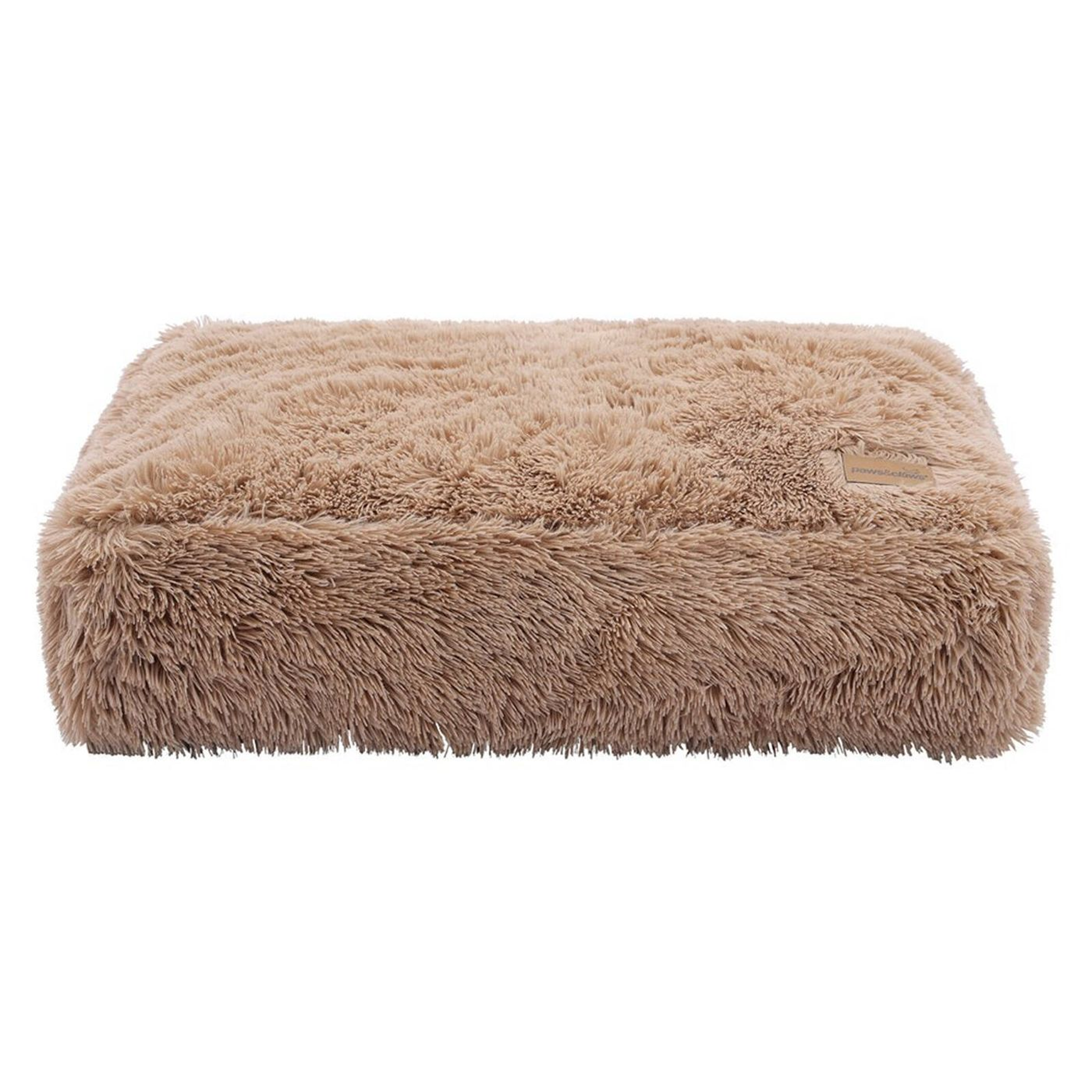 Calming Plush Mattress large 80x60x20cm Camel