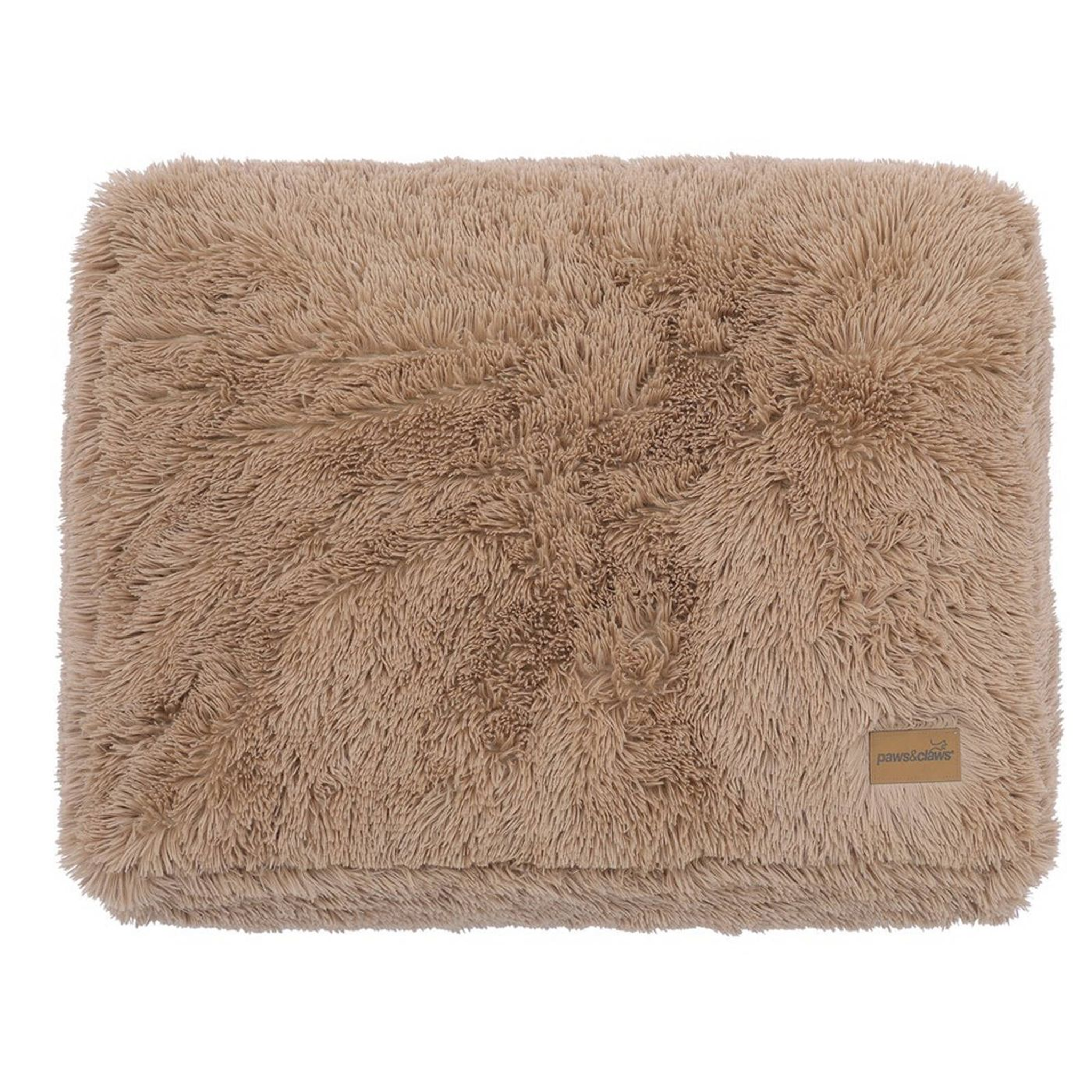 Calming Plush Mattress large 80x60x20cm Camel