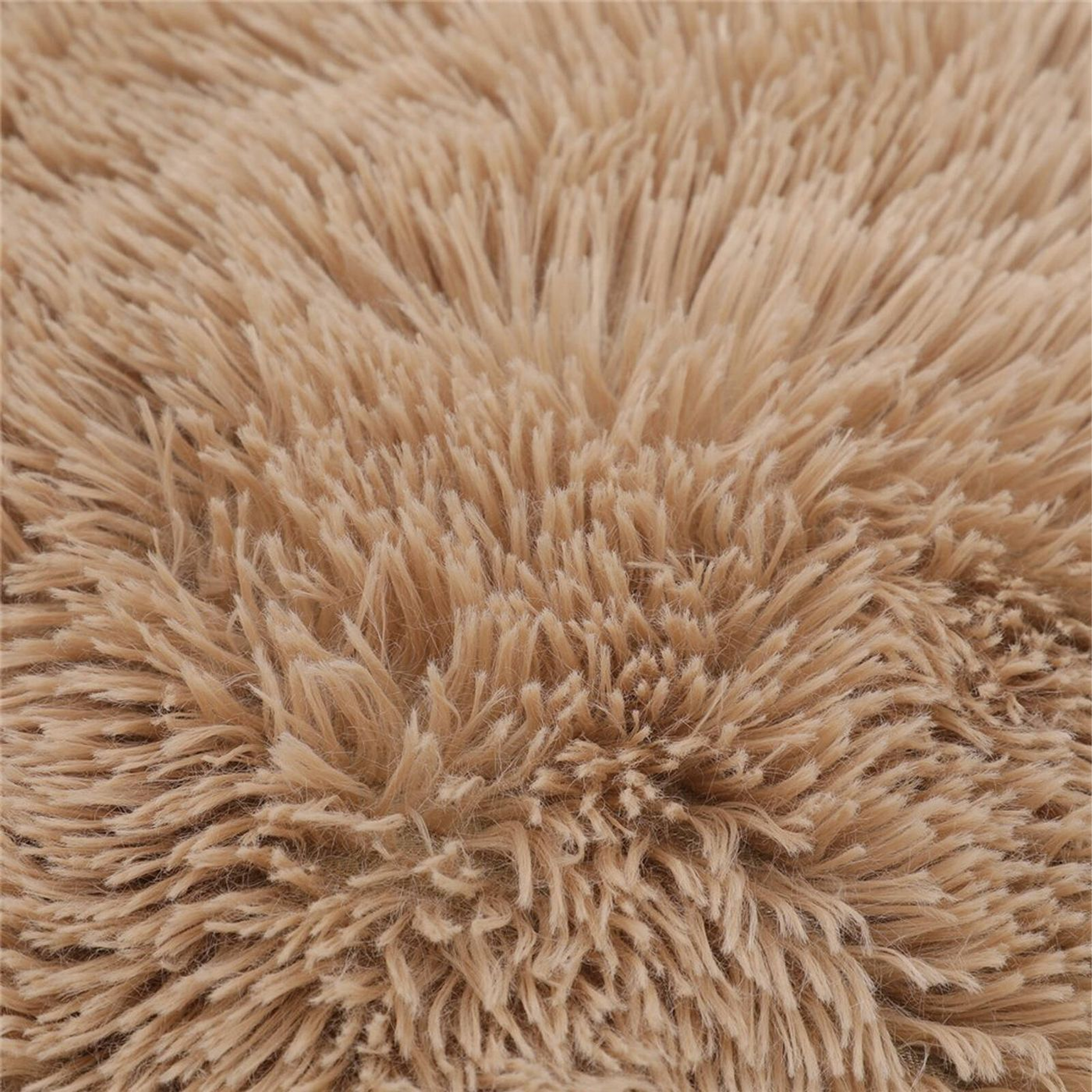 Calming Plush Mattress large 80x60x20cm Camel