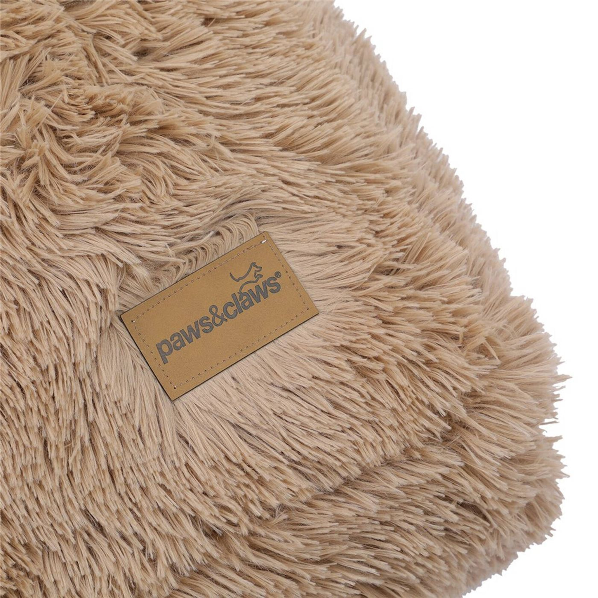 Calming Plush Mattress large 80x60x20cm Camel