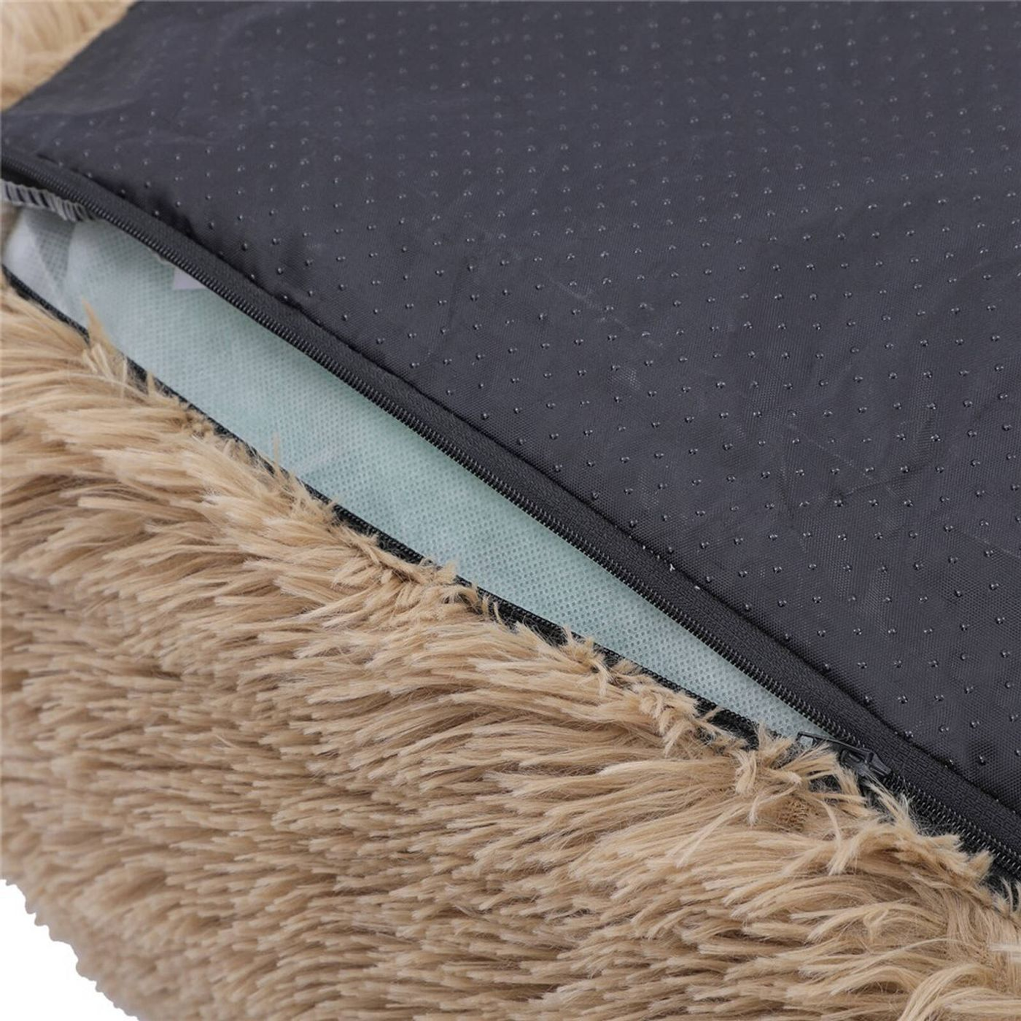 Calming Plush Mattress large 80x60x20cm Camel