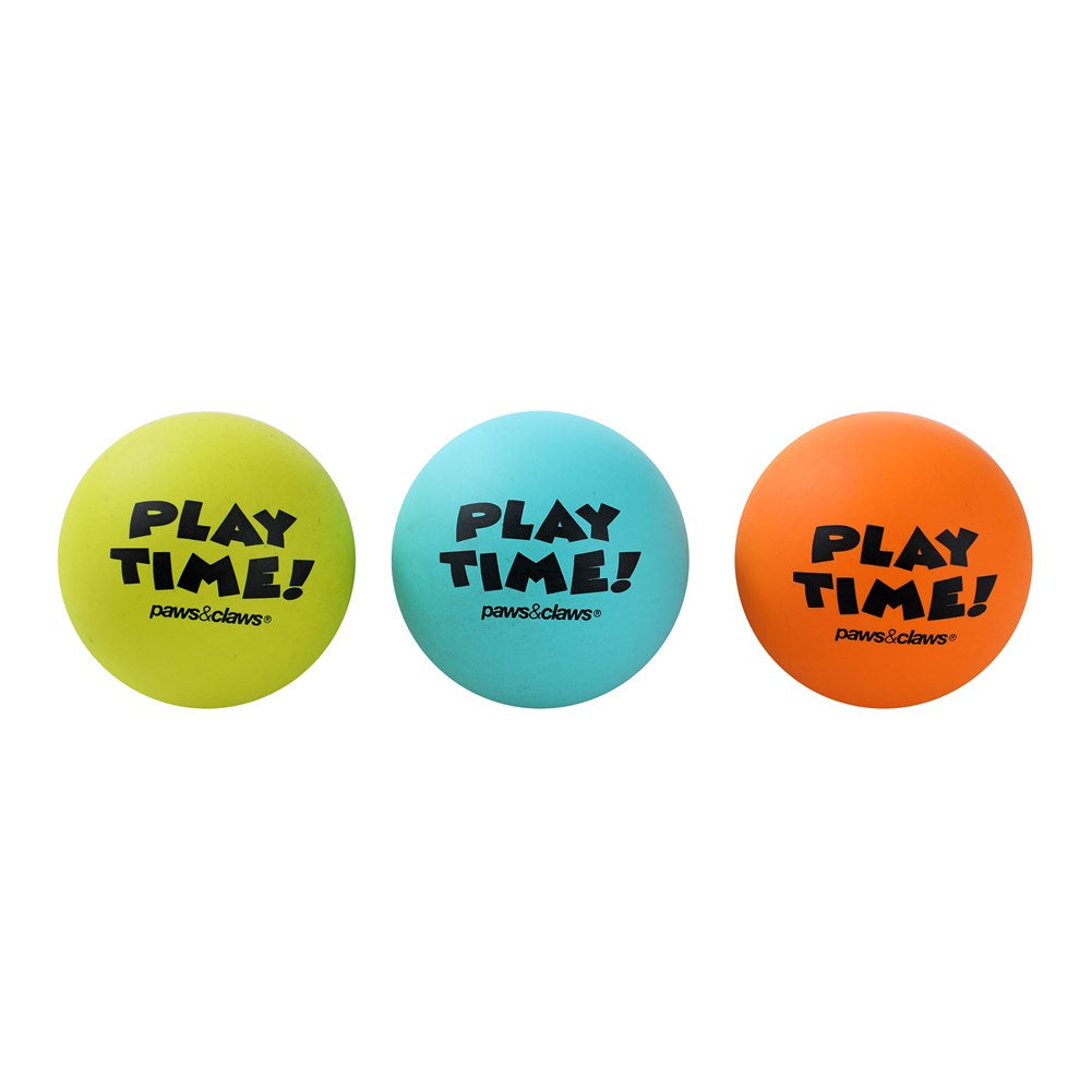 Flexi-Bounce Ball Dog Toy – 3 Pack (6cm)