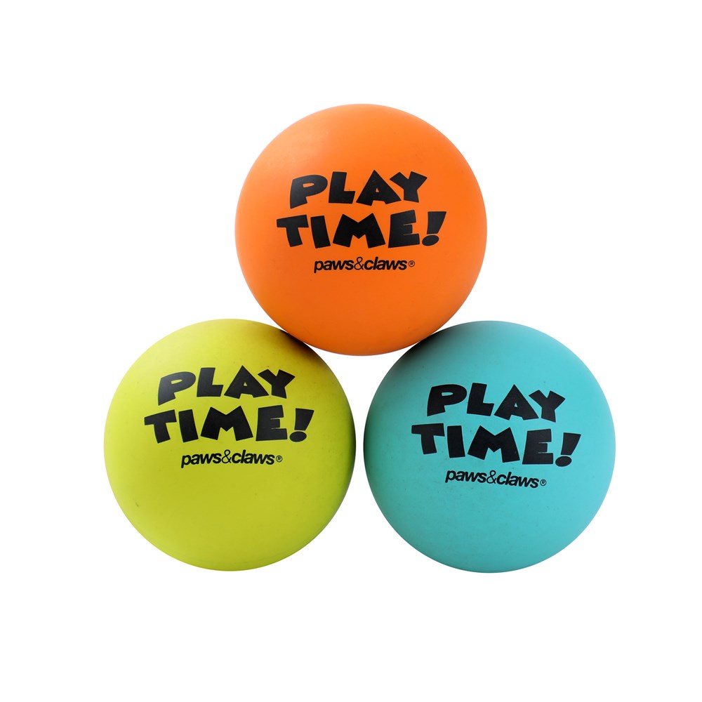Flexi-Bounce Ball Dog Toy – 3 Pack (6cm)