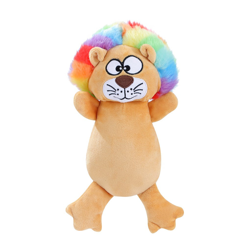 Funky Fur Friendz Plush Lion Dog Toy – 25cm