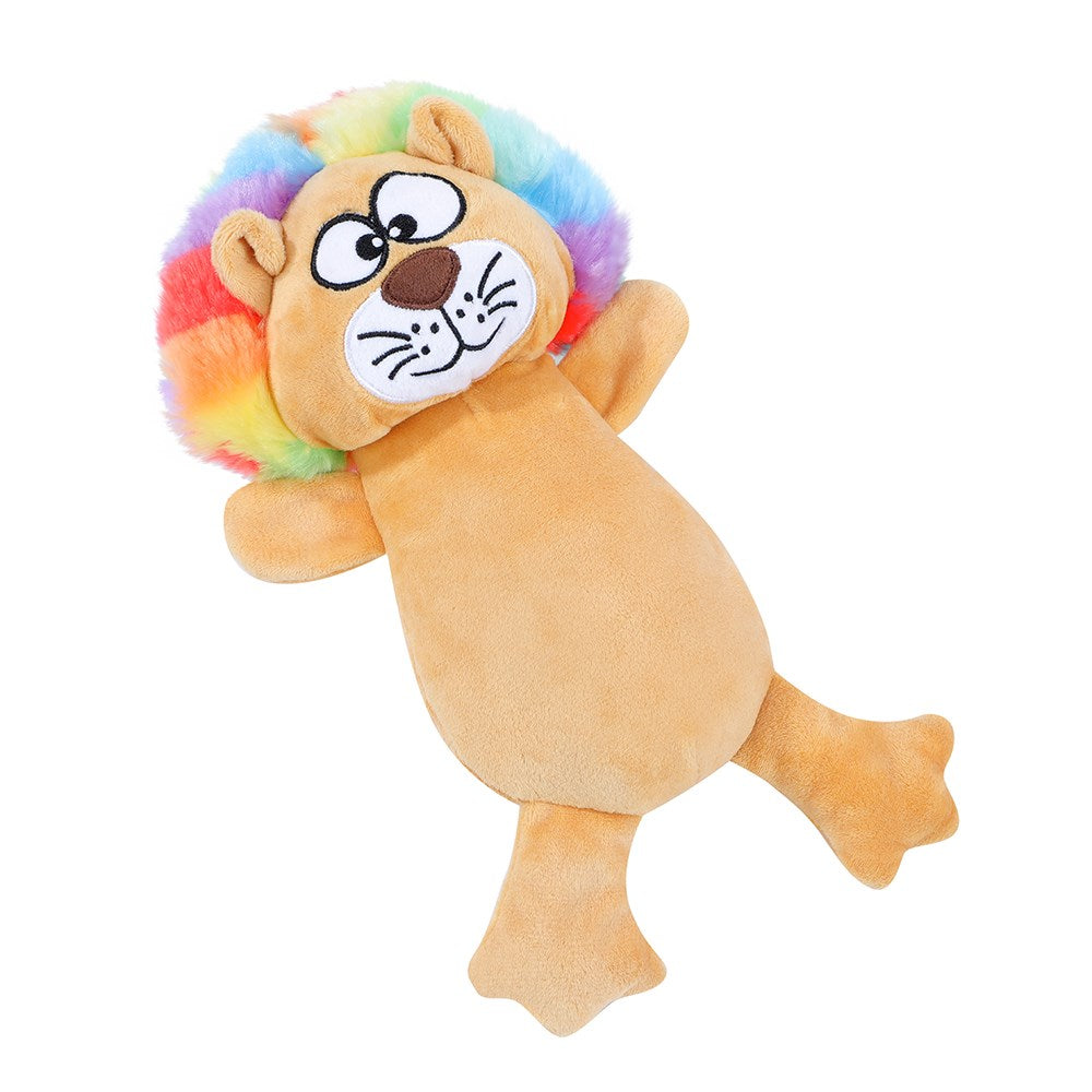 Funky Fur Friendz Plush Lion Dog Toy – 25cm