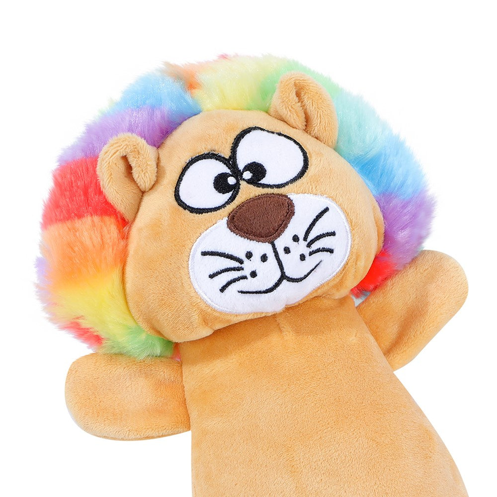 Funky Fur Friendz Plush Lion Dog Toy – 25cm