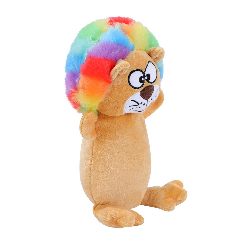 Funky Fur Friendz Plush Lion Dog Toy – 25cm