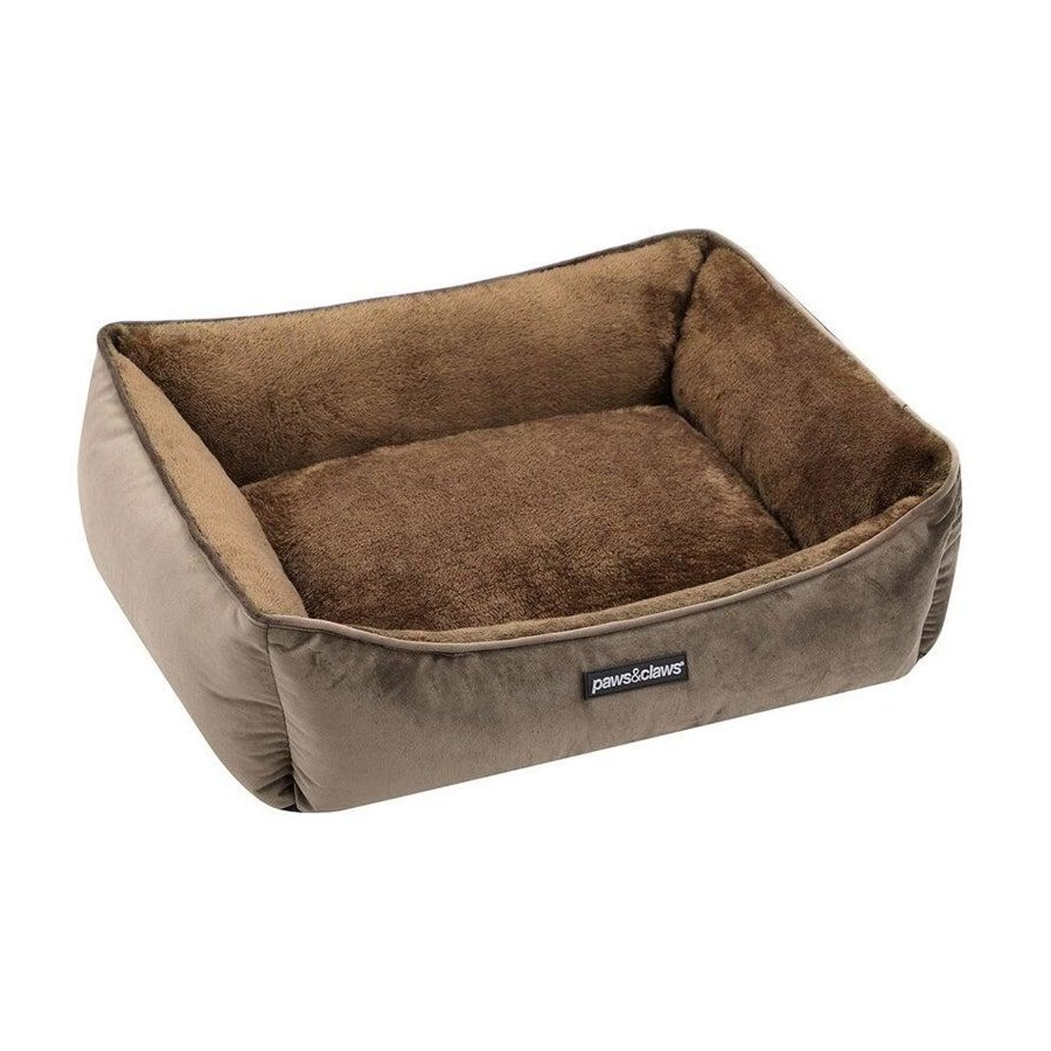 Paws & Claws Lux Walled Bed Mocha Small