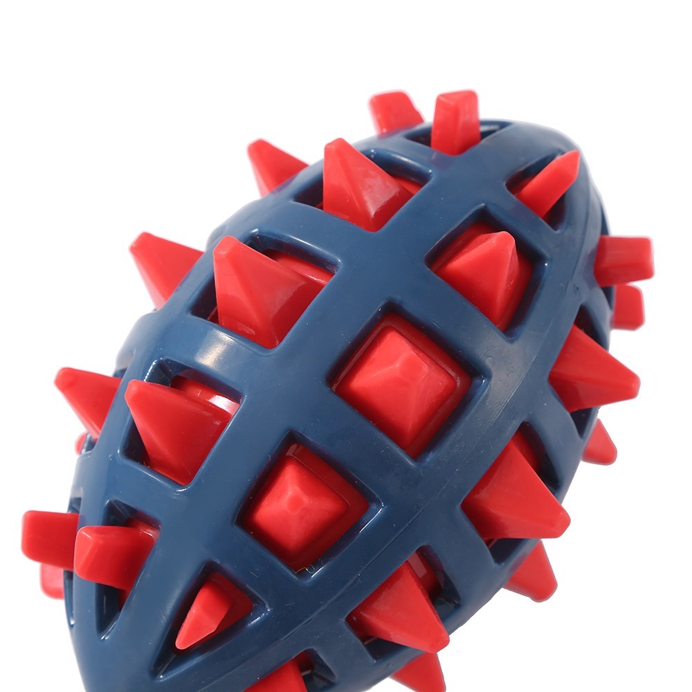 TPR Spikey Football Dog Toy – 13cm