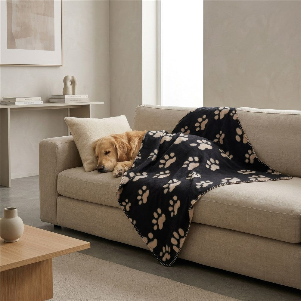 Pet Blanket Fleece 70x70cm 2 Assorted