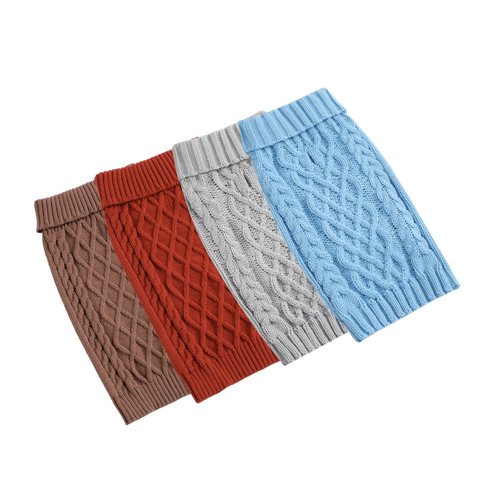 Pet Cable Design Knit Assorted Colours
