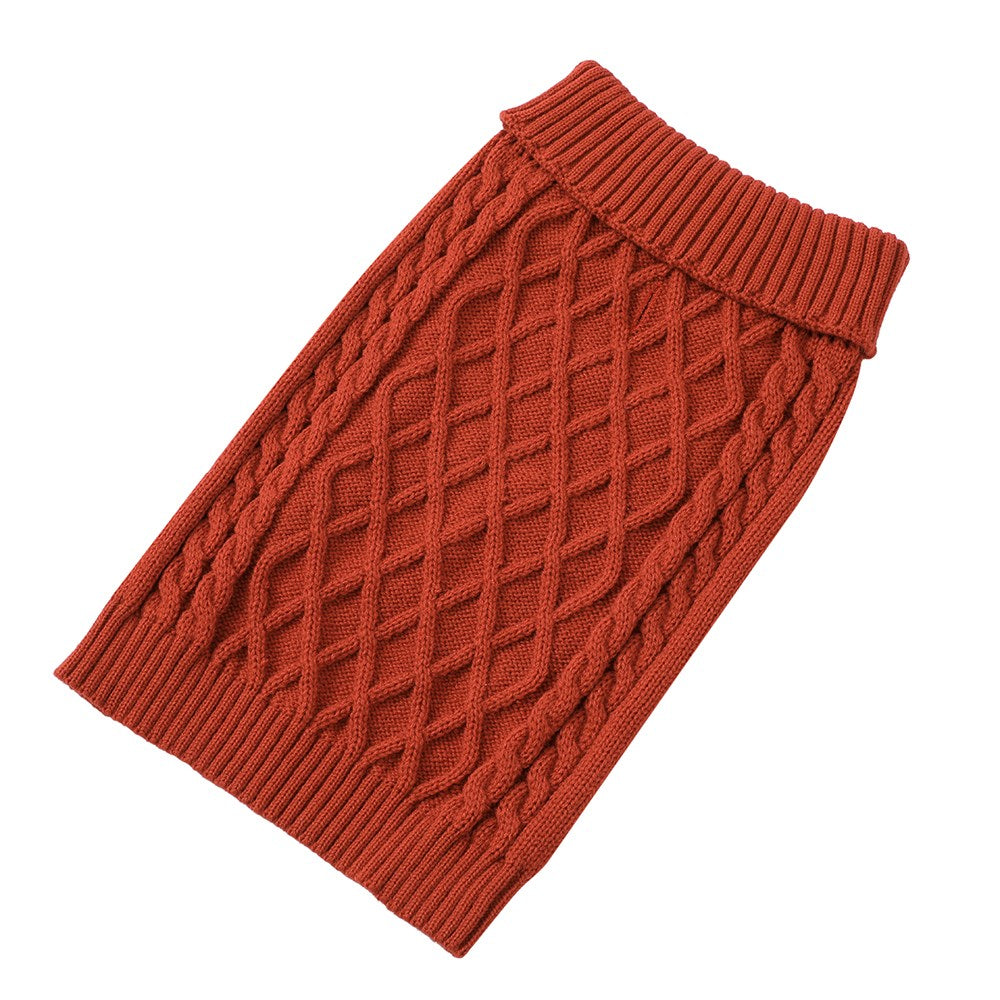 Pet Cable Design Knit Assorted Colours