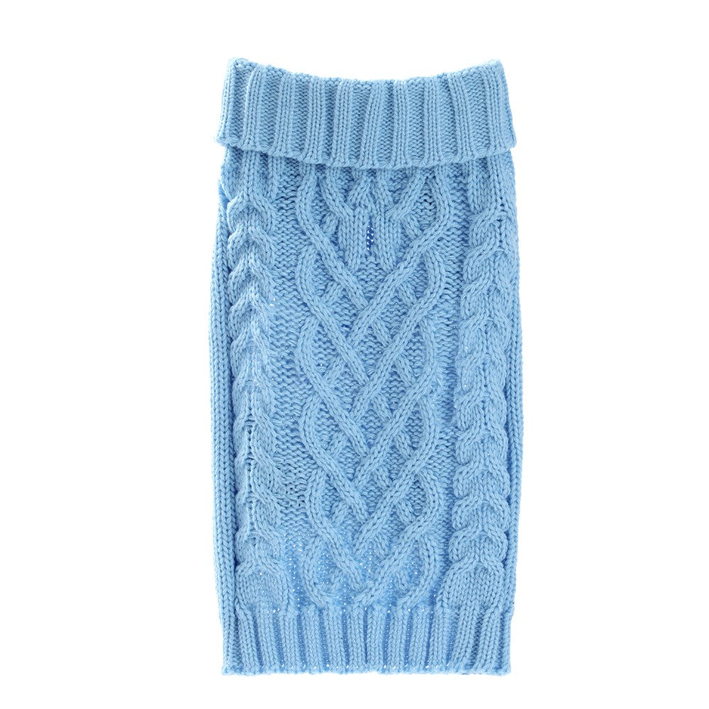 Pet Cable Design Knit Assorted Colours