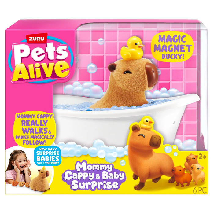 ZURU Pet's Alive Mama Capybara & Baby Surprise