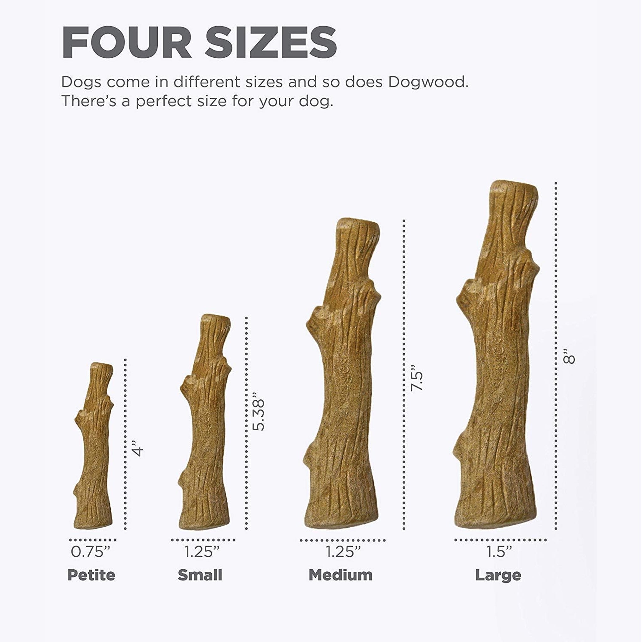 Petstages Dogwood Stick Chew Toy – Petit, Small, Medium & Large