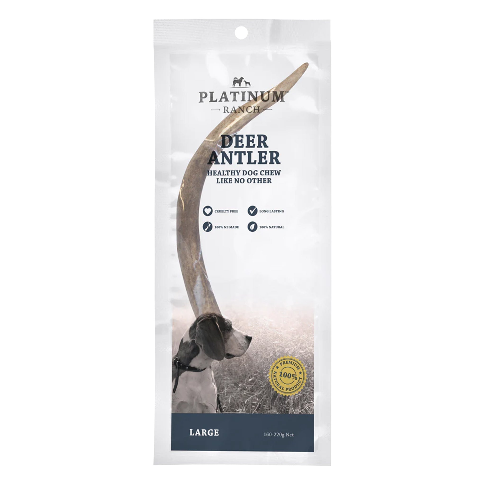 Platinum Ranch Deer Antler - Dog Chew