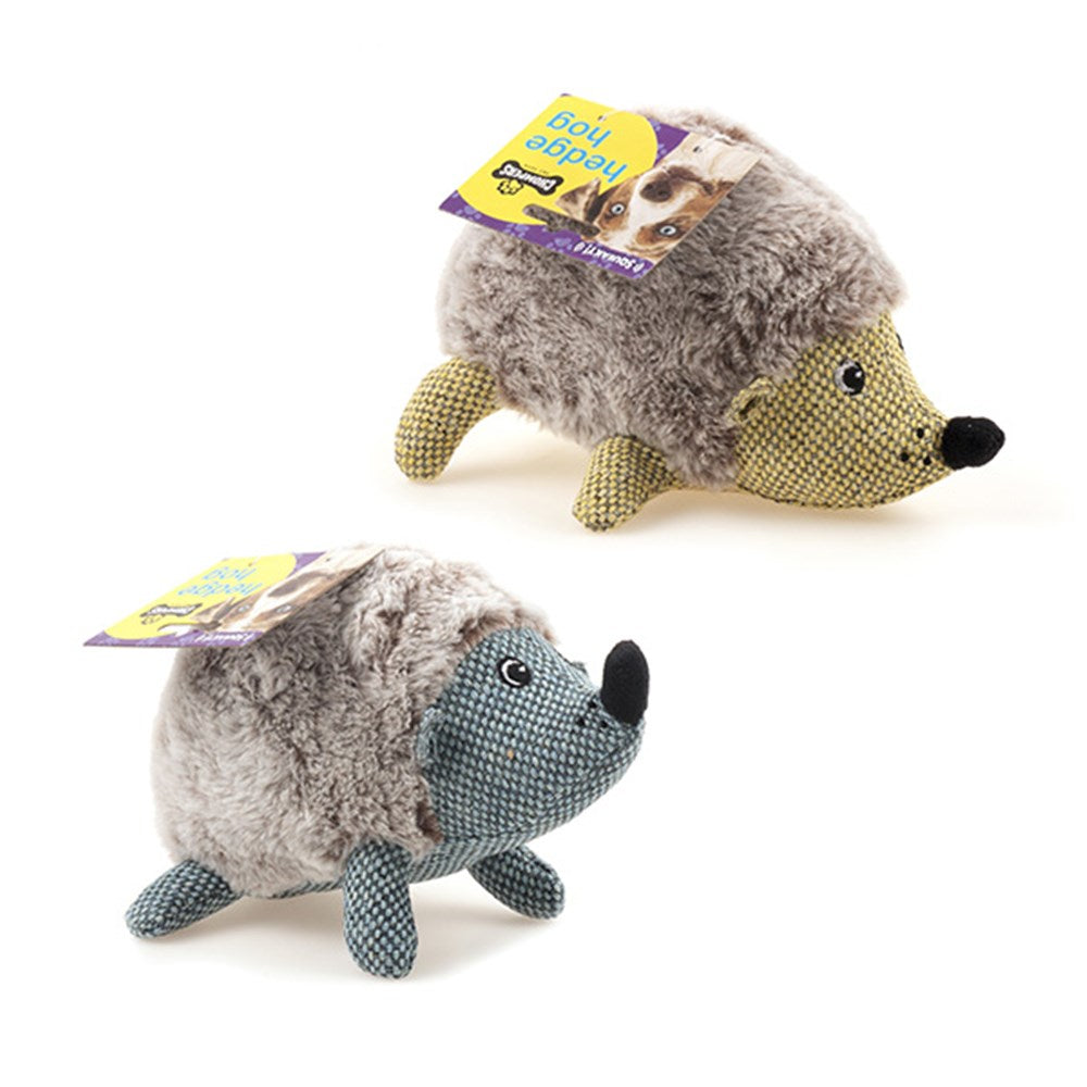 Plush Dog Toy Hedgehog Squeaky – 22cm (Assorted)