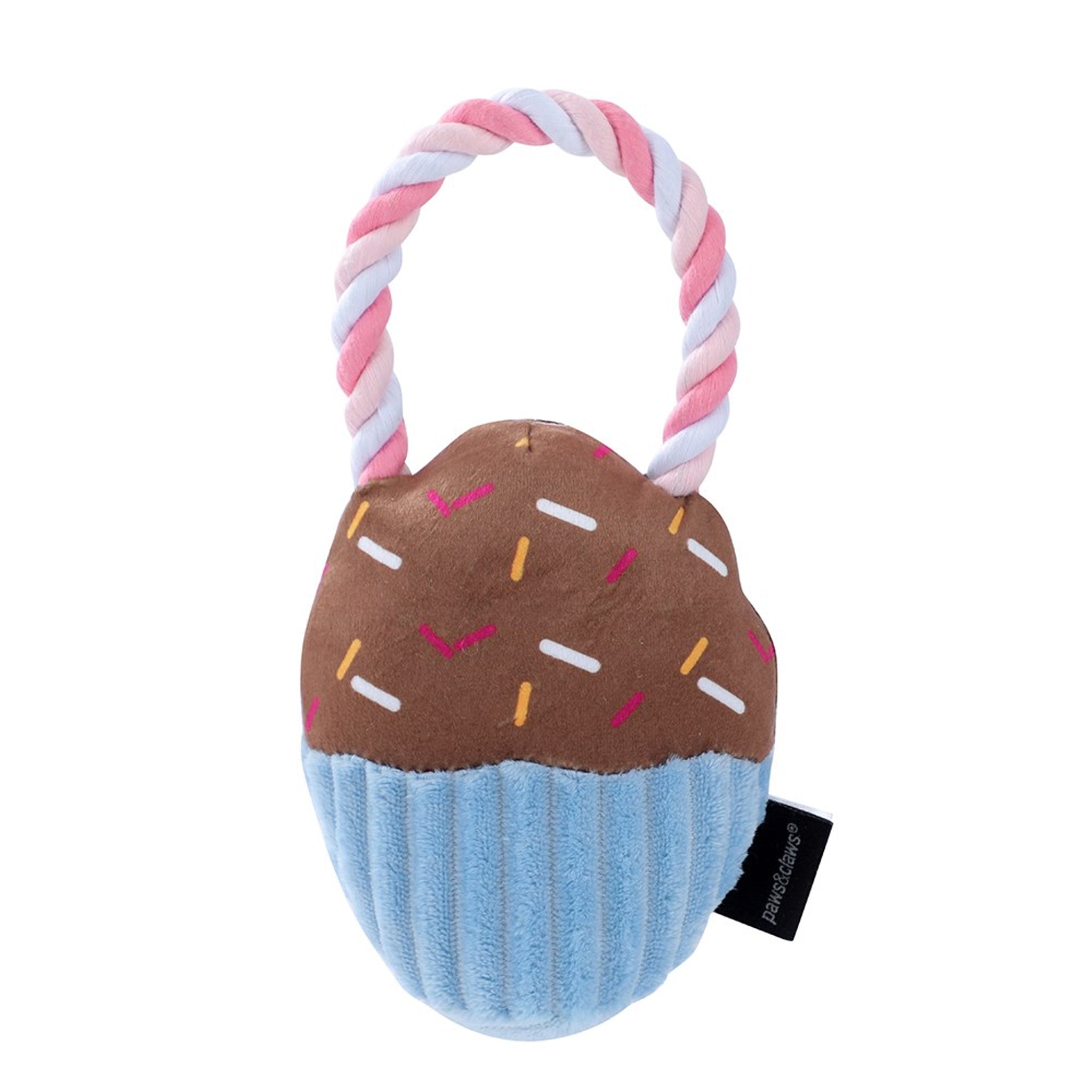 Paws & Claws Plush Food Tugger Dog Toy – 25cm (Assorted)