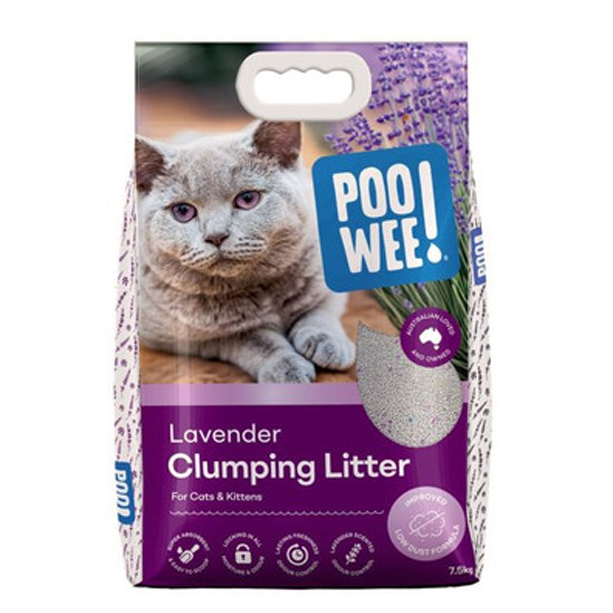 POOWEE Cat Litter Clumping Lavender