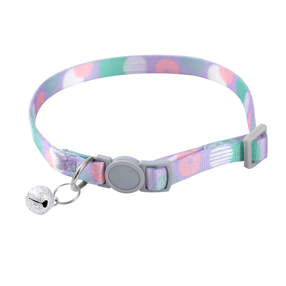Pounce Breakaway Cat Collar Printed With Bell