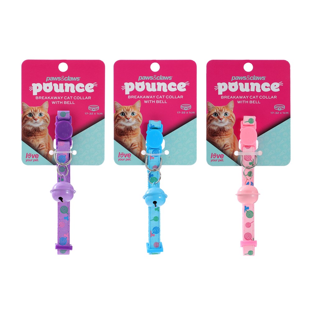 Pounce Breakway Cat Collar Lollipop Print