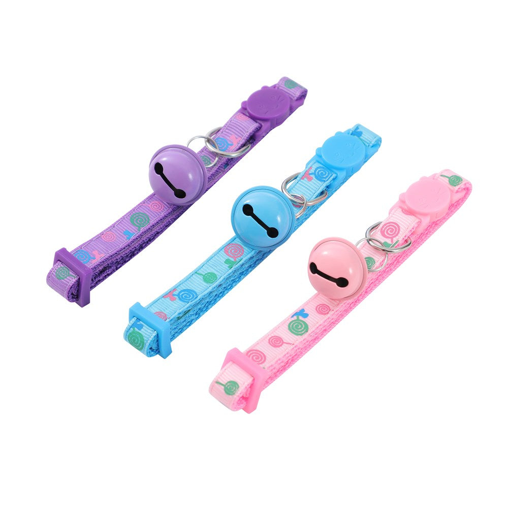 Pounce Breakway Cat Collar Lollipop Print