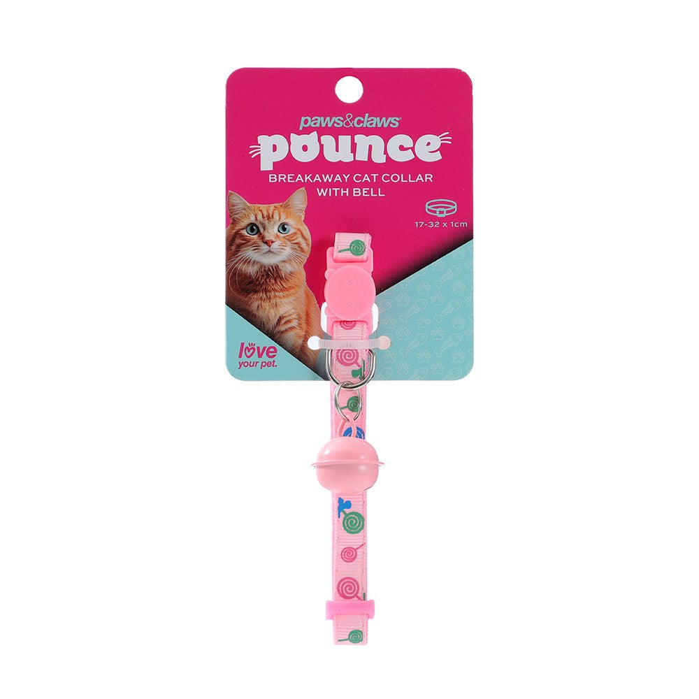 Pounce Breakway Cat Collar Lollipop Print