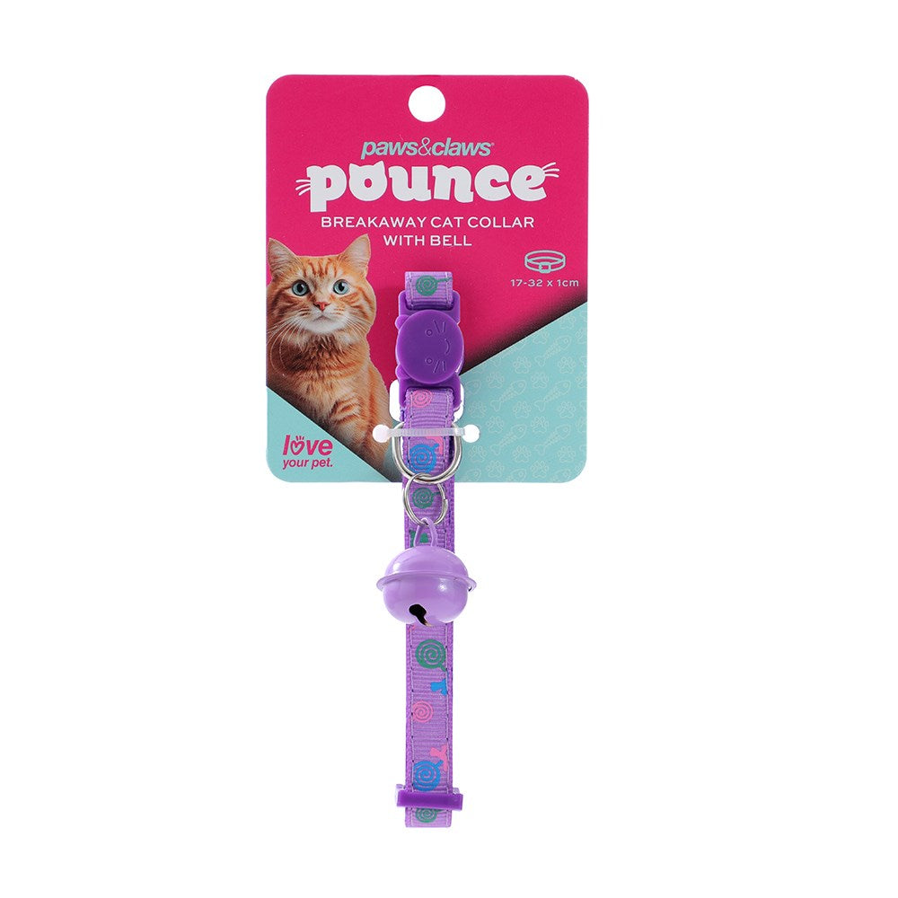 Pounce Breakway Cat Collar Lollipop Print
