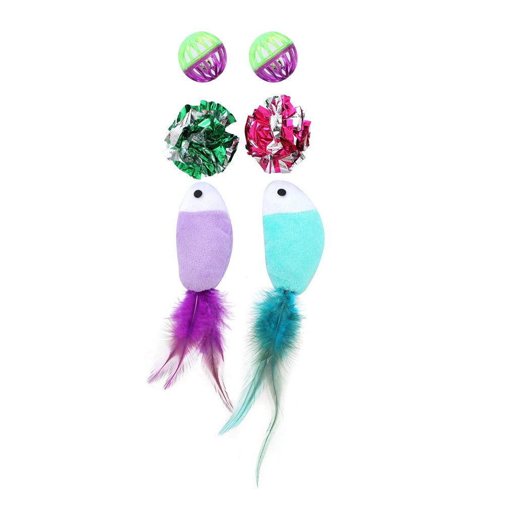 Pounce Cat Toy Activity Pack – 6 Pack