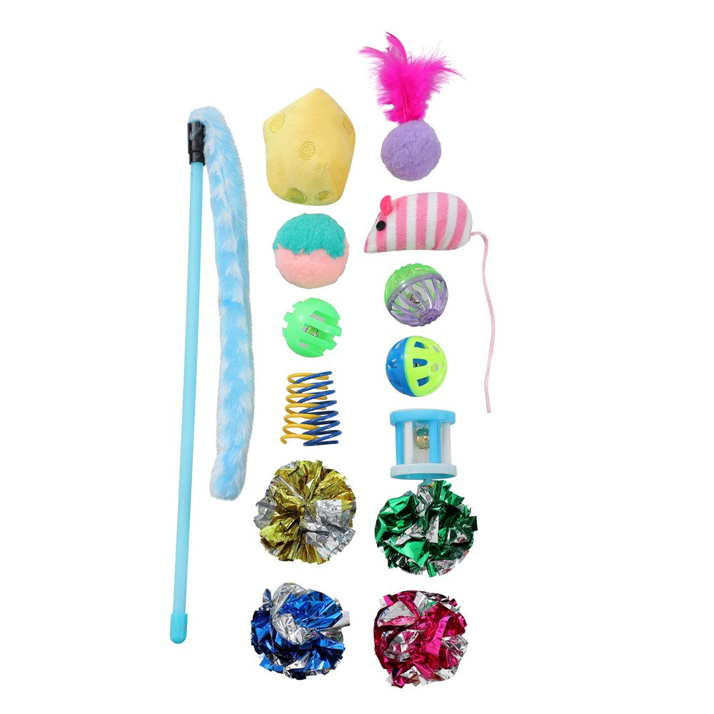 Pounce Cat Toy Variety Pack – 15 Pack