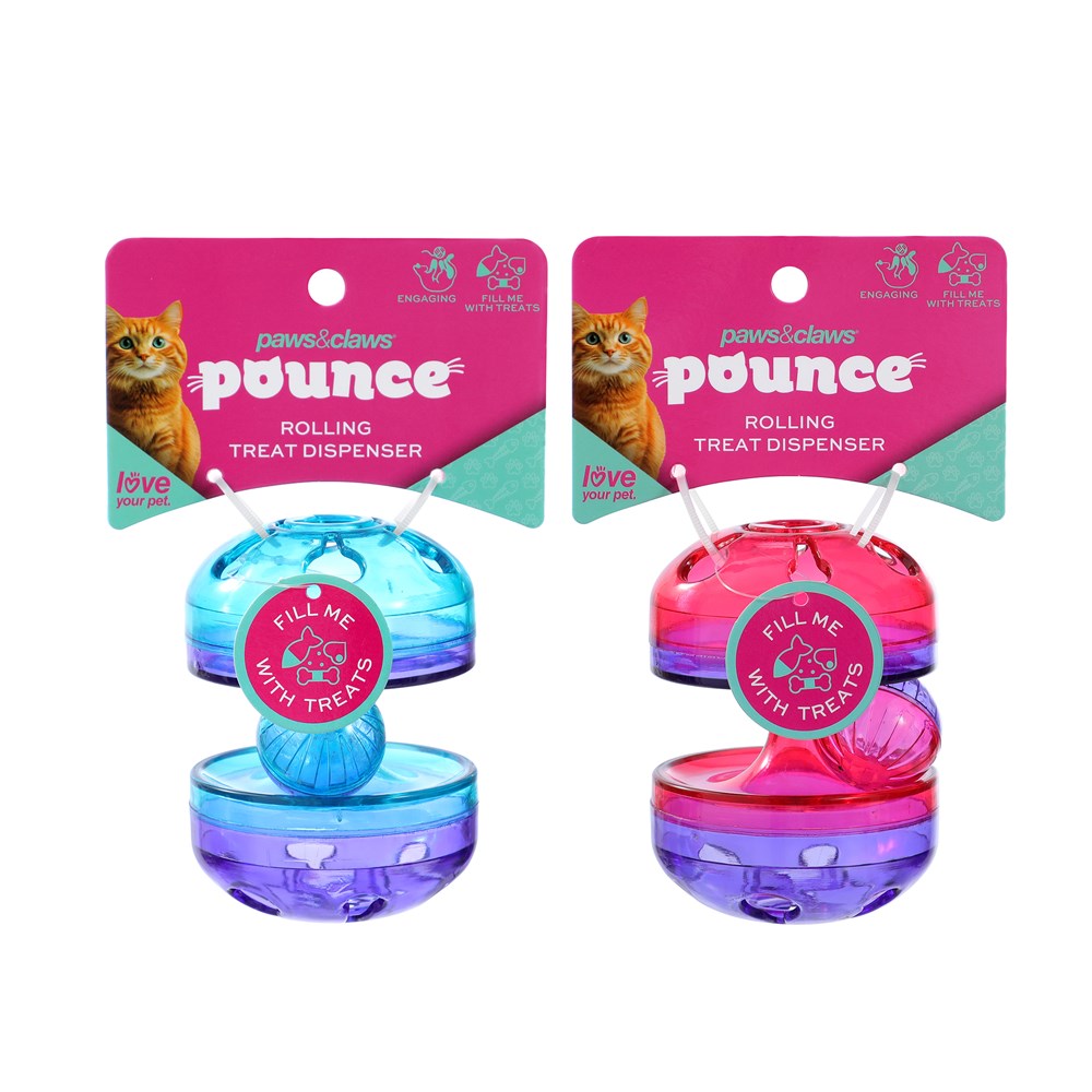Pounce Cat Treat Roller 8x9x8cm