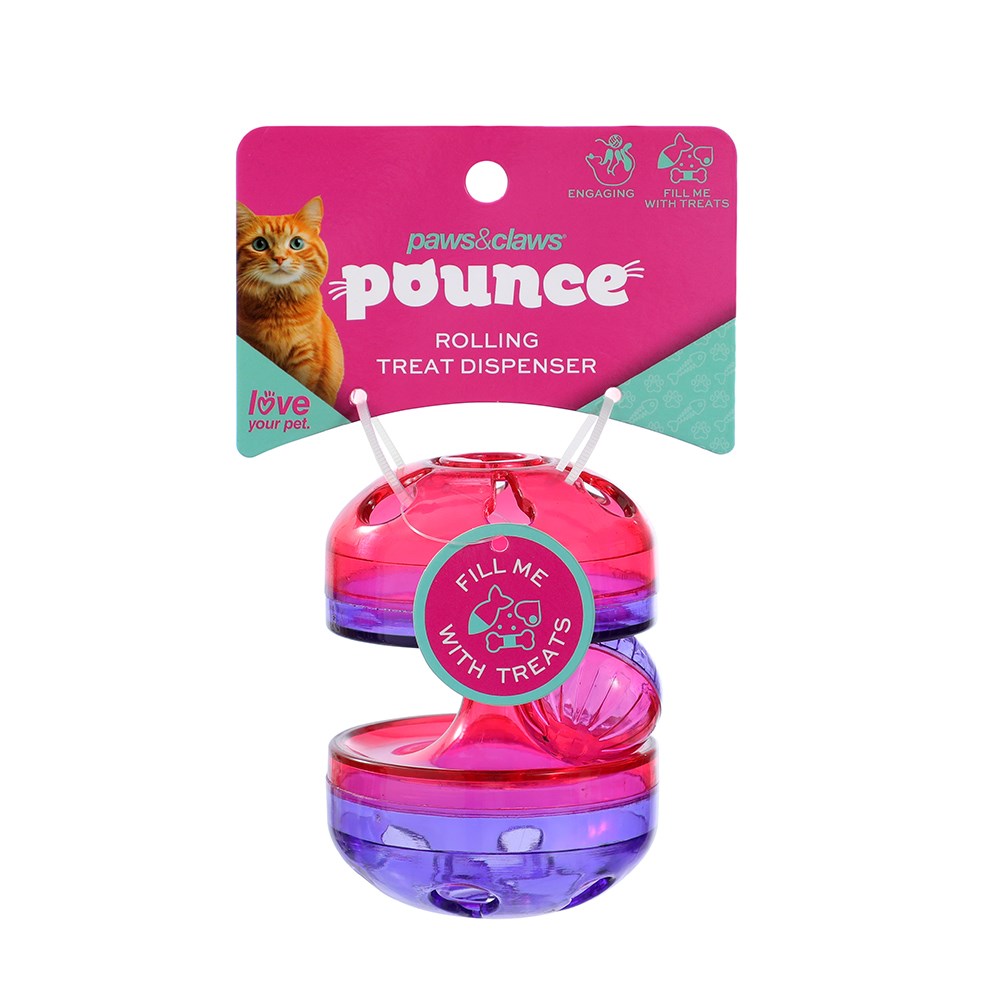 Pounce Cat Treat Roller 8x9x8cm