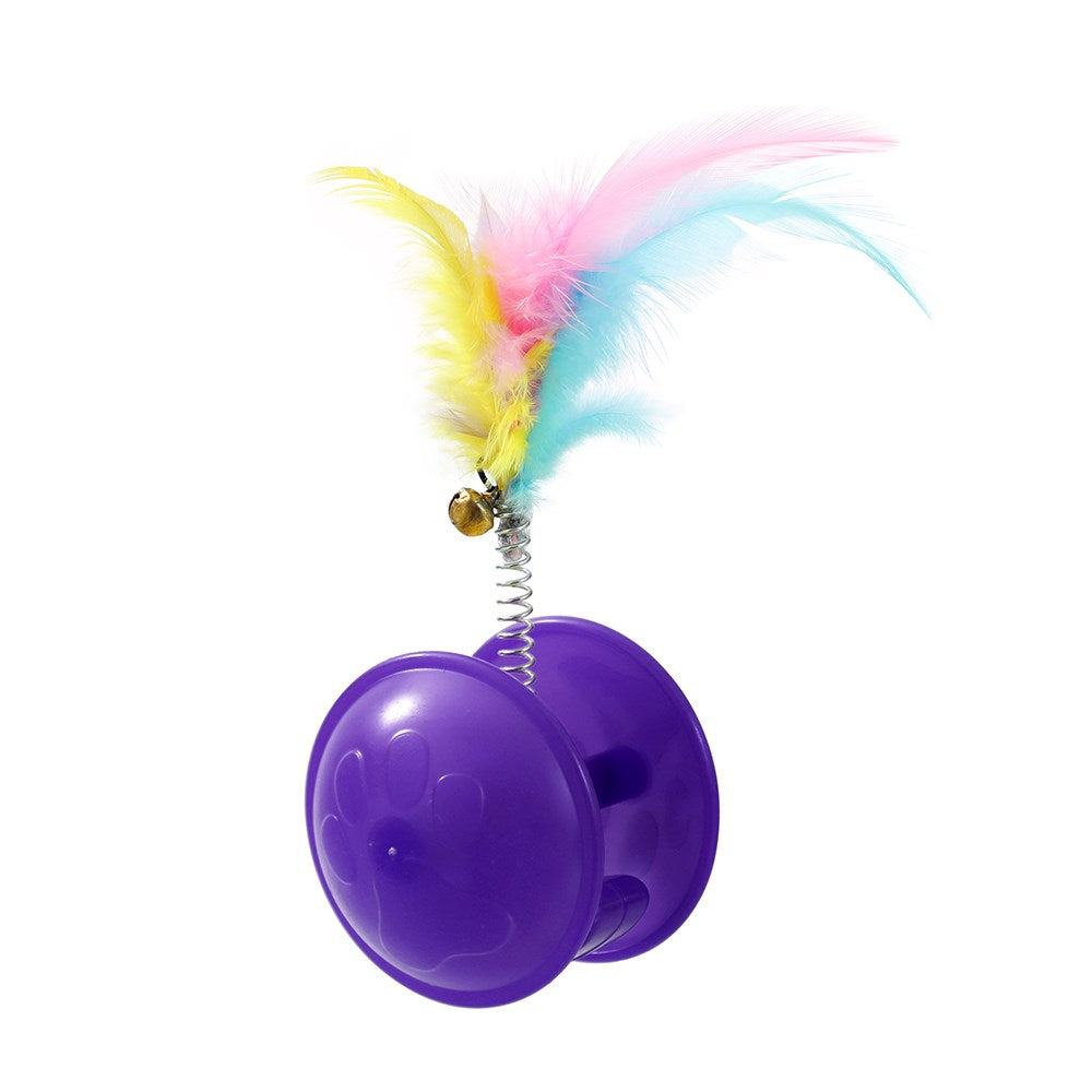 Pounce Crazy Rolling Cat Toy 10x4cm Assorted