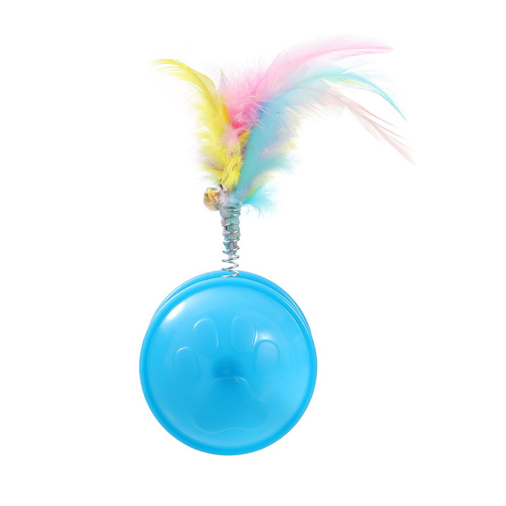 Pounce Crazy Rolling Cat Toy 10x4cm Assorted