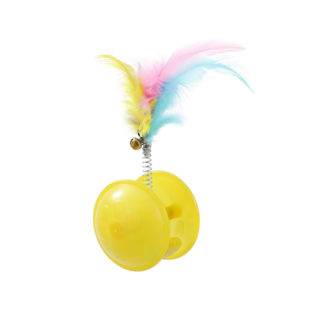 Pounce Crazy Rolling Cat Toy 10x4cm Assorted