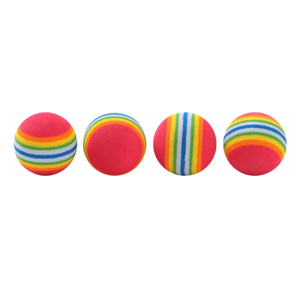Pounce Foam Balls Cat Toy – 4 Pack (Assorted Colours)
