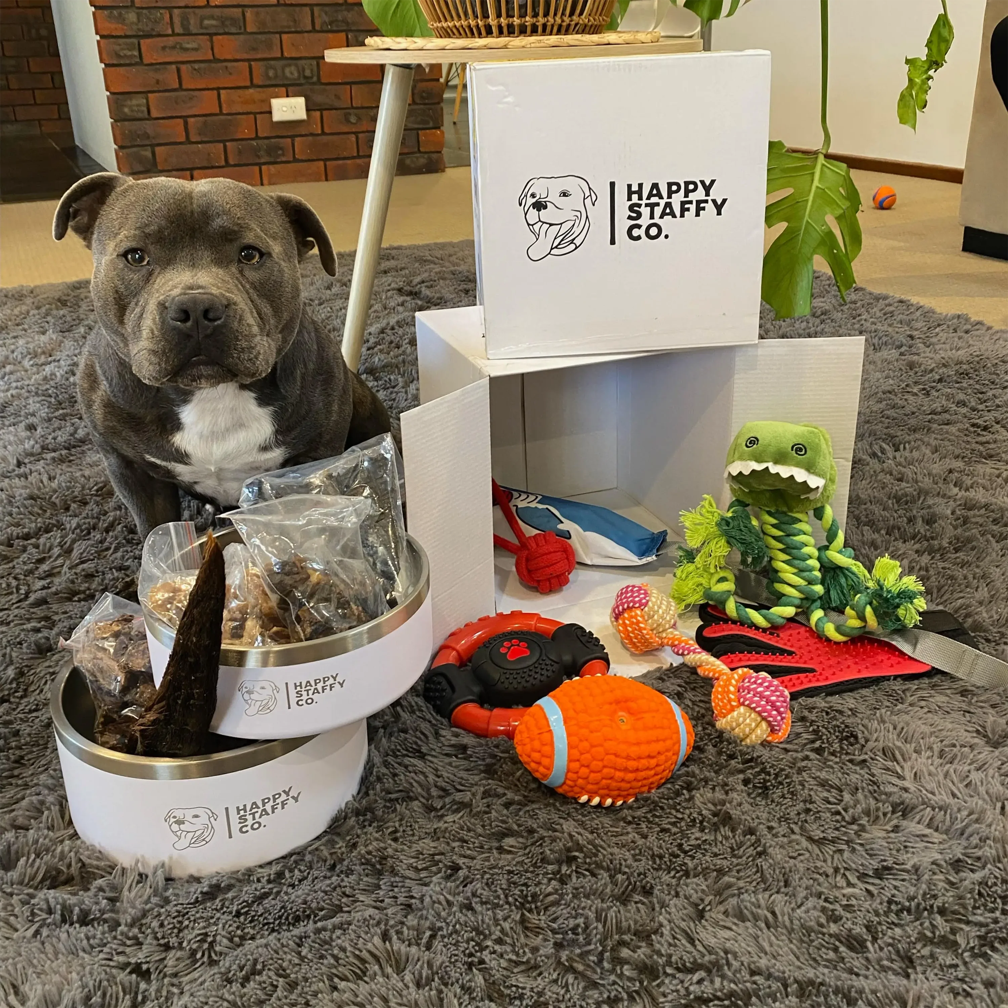 Happy Staffy Power Chew Wheel