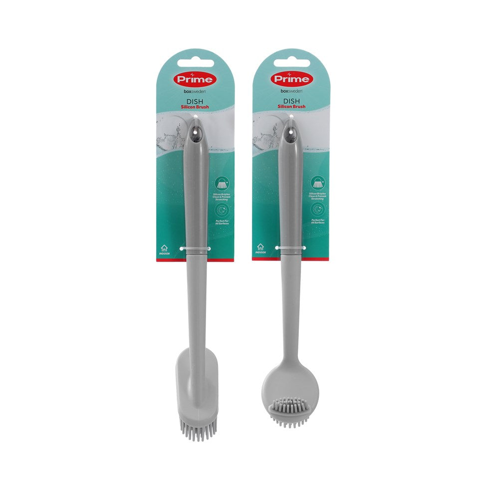 Prime Essentials Silicone Dish Brush – Assorted Designs