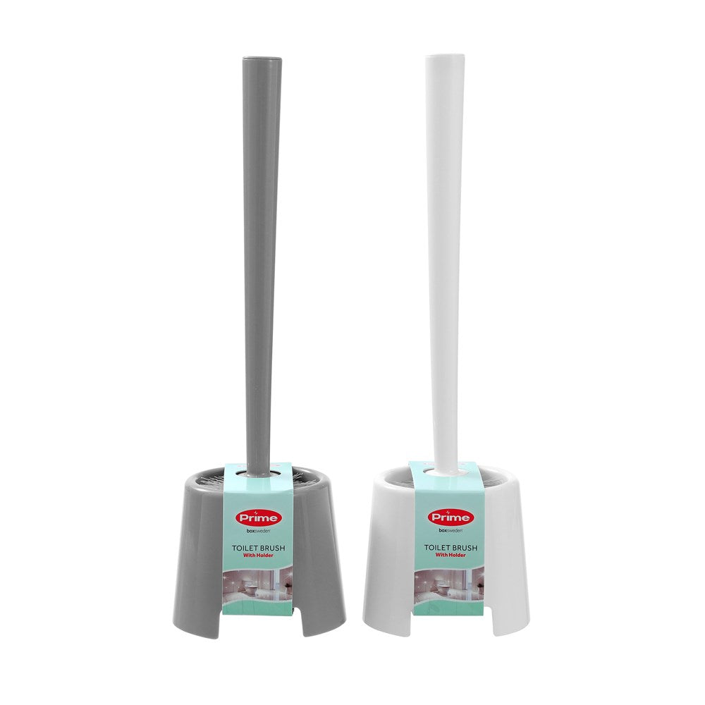 Prime Essentials Toilet Brush with Holder – Assorted Designs