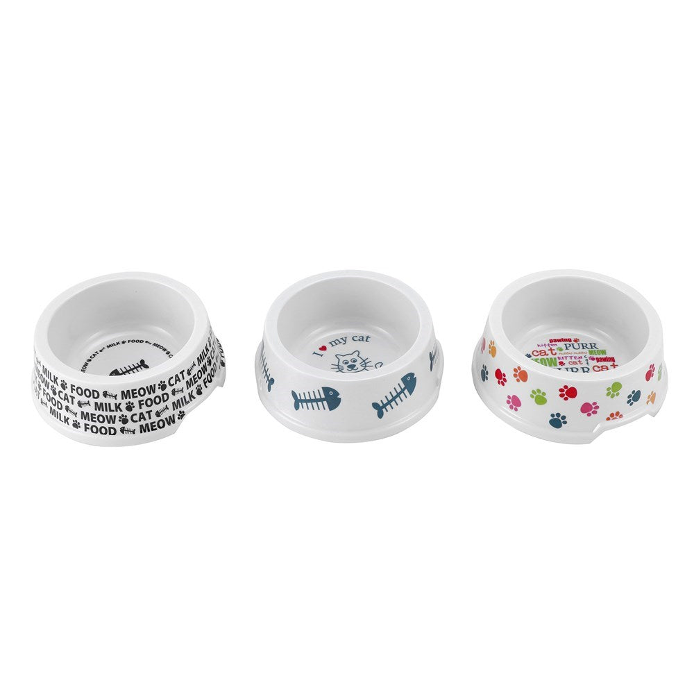 Printed Melamine Cat Bowl – 200ml (Assorted Designs)