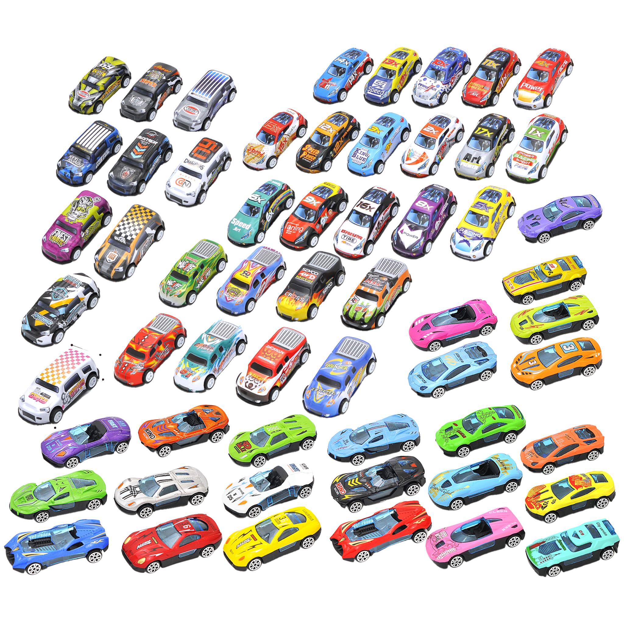 Pull Back Vehicle 19pce Set assorted
