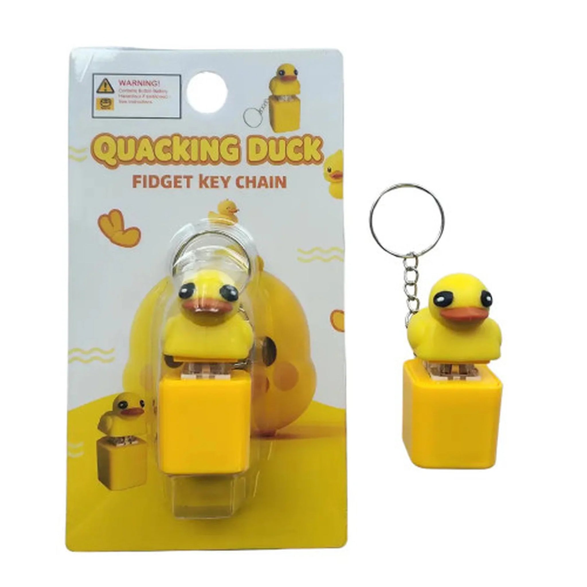 Quaking Duck Fidget Keychain