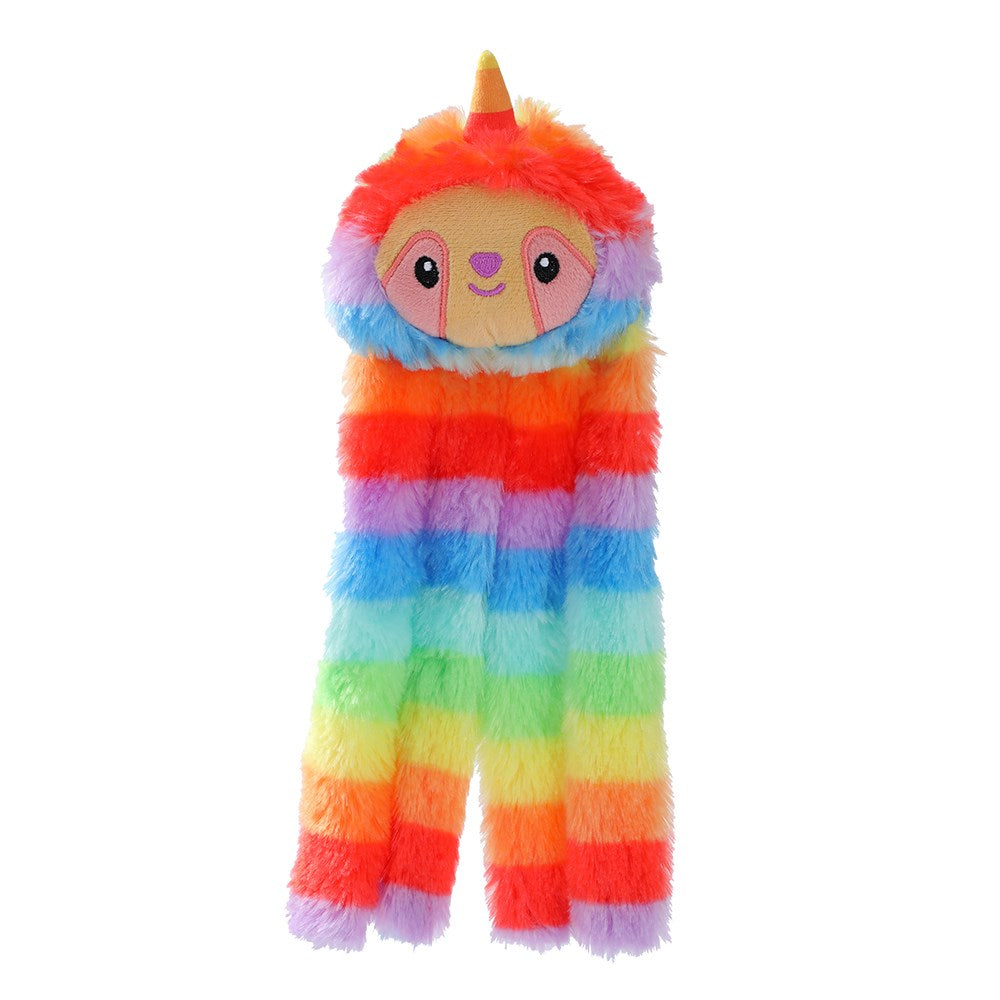 Rainbow Octo-Sloth Plush Toy – 33 × 10 × 4cm