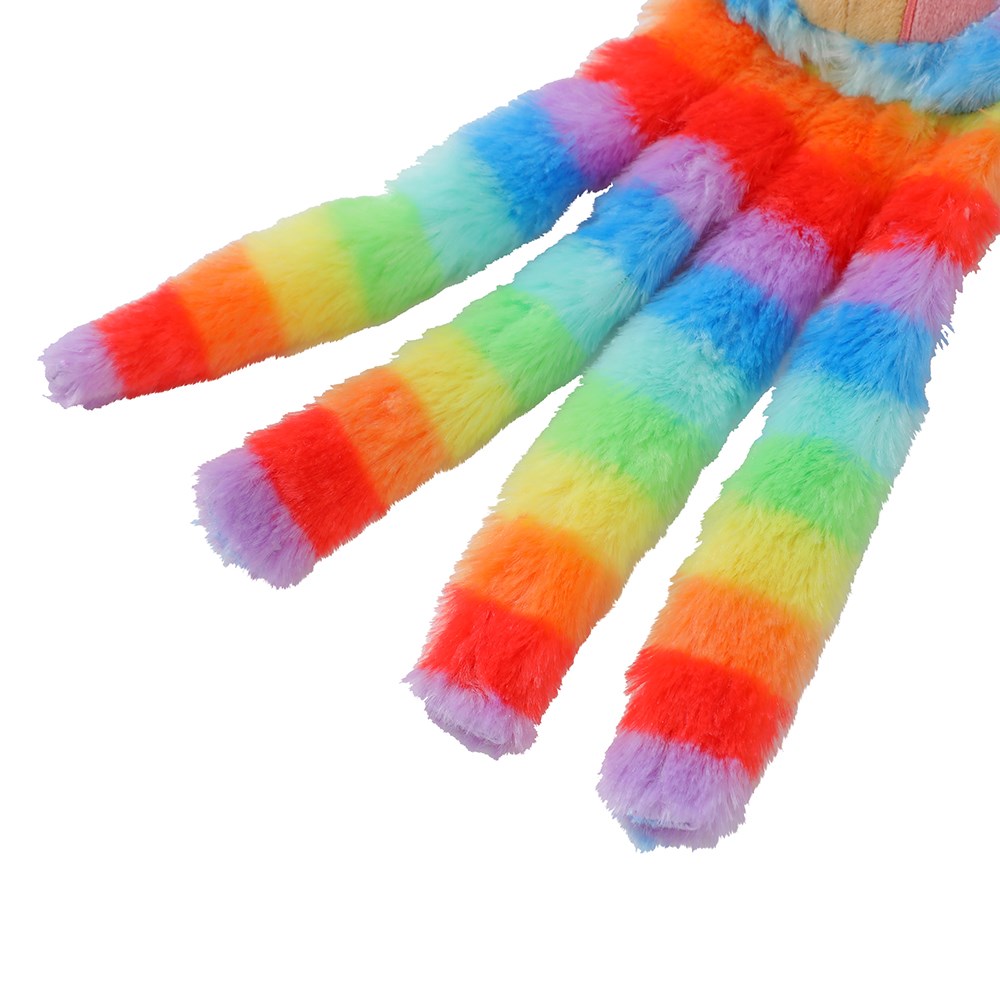 Rainbow Octo-Sloth Plush Toy – 33 × 10 × 4cm