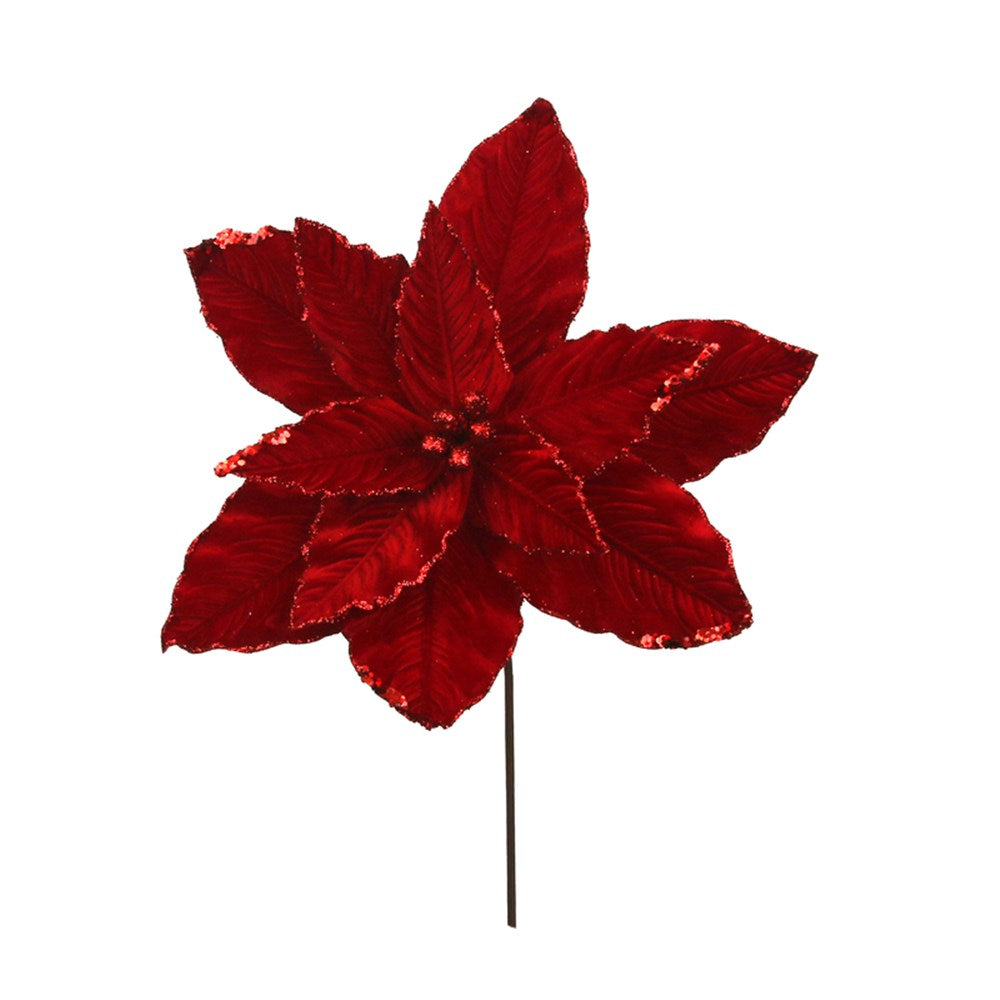 Red Velvet Poinsettia 45cm
