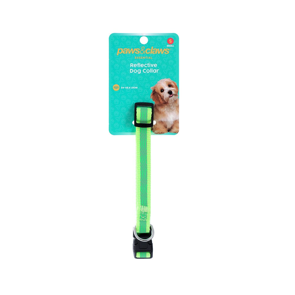 Reflective Dog Collar Small 34-45 x 1.5cm assorted