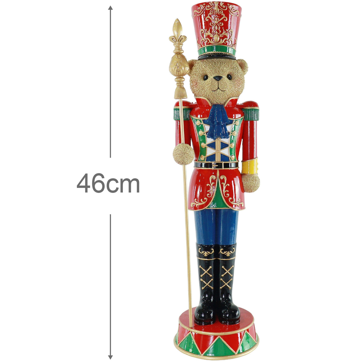 Resin Teddy Bear Soldier 46cm